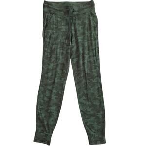 Lululemon Women’s Camo Jogger Sweatpants Green Drawstring Lounge Athletic Size 6
